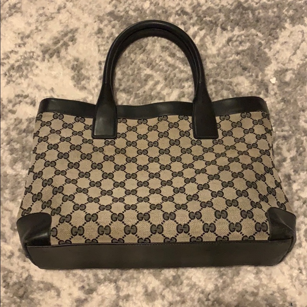 Gucci Beige and Black Women's Tote Bag